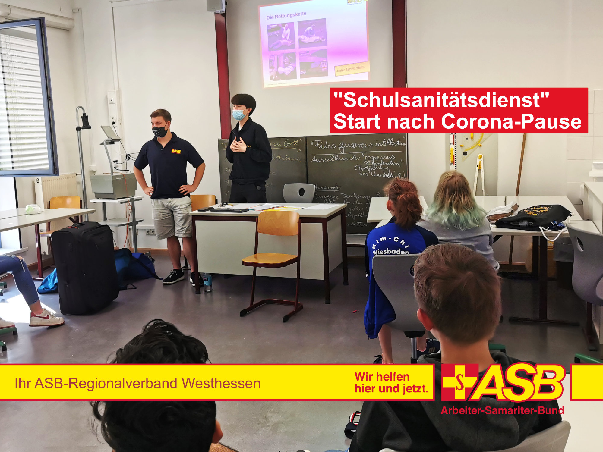 Der Schulsanitätsdienst wurde wieder aufgenommen